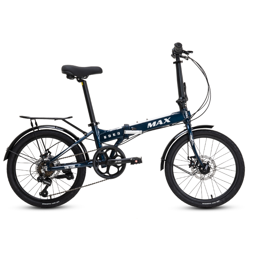 xe đạp gập được Xe Đạp Gấp Folding MAX BIKE Tiktak - Phanh Đĩa, Bánh 20 Inches